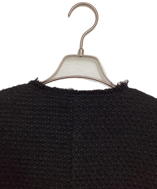 pual ce cin（ピュアルセシン）pual ce cin (ピュアルセシン) ツイードジャケット ブラック サイズ:FREEの古着・服飾アイテム