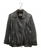 ALL SAINTSオールセインツ）の古着「ダブルライダースジャケット」｜ブラック