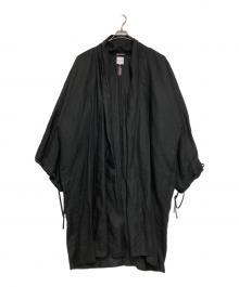 SOU・SOU（ソウソウ）の古着「和服モチーフリネンコート」｜ブラック