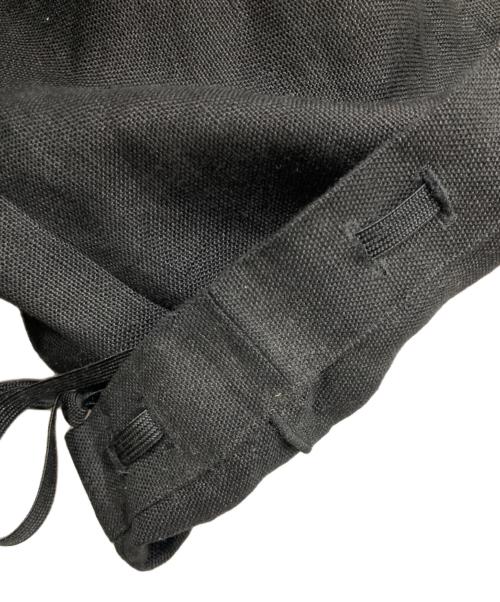 SOU・SOU（ソウソウ）SOU・SOU (ソウソウ) 和服モチーフリネンコート ブラック サイズ:Ｌの古着・服飾アイテム