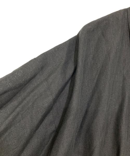 SOU・SOU（ソウソウ）SOU・SOU (ソウソウ) 和服モチーフリネンコート ブラック サイズ:Ｌの古着・服飾アイテム