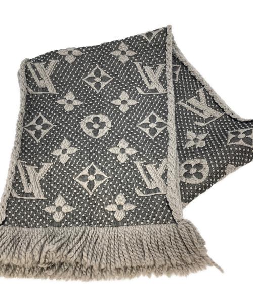 LOUIS VUITTON（ルイ ヴィトン）LOUIS VUITTON (ルイ ヴィトン) エシャルプロゴマニア マフラー グレージュの古着・服飾アイテム