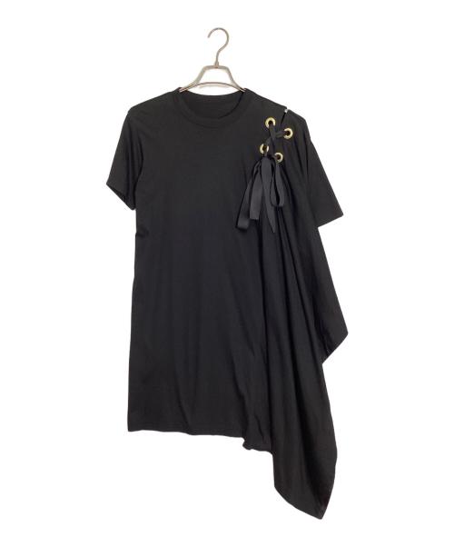 sacai（サカイ）sacai (サカイ) アシンメトリーカットソー ブラック サイズ:2の古着・服飾アイテム