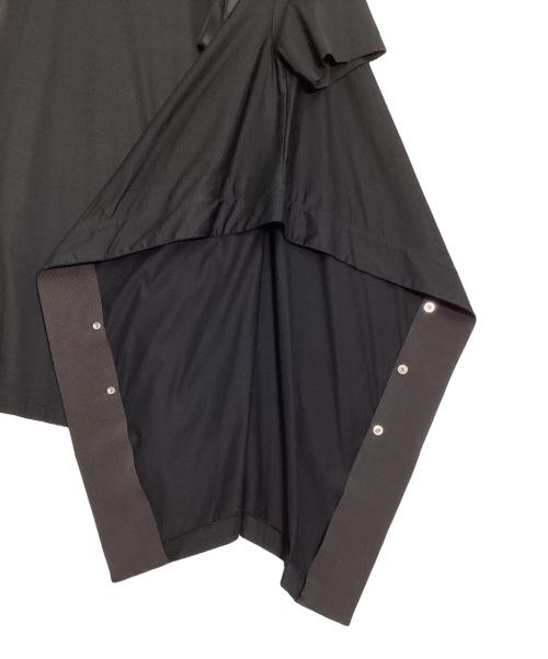 sacai（サカイ）sacai (サカイ) アシンメトリーカットソー ブラック サイズ:2の古着・服飾アイテム
