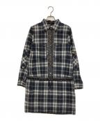 LOUIS VUITTONルイ ヴィトン）の古着「プルオーバーシャツワンピース」｜グレー×アイボリー