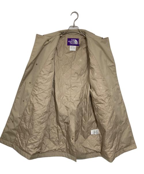 THE NORTHFACE PURPLELABEL（ザ・ノースフェイス パープルレーベル）THE NORTHFACE PURPLELABEL (ザ・ノースフェイス パープルレーベル) BEAMS (ビームス) 別注 比翼ステンカラーコート ベージュ サイズ:Mの古着・服飾アイテム
