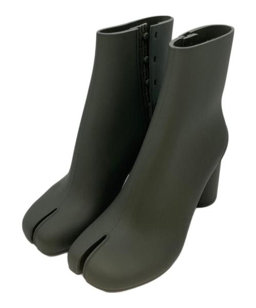 Maison Margiela（メゾンマルジェラ）Maison Margiela (メゾンマルジェラ) ラバー足袋ブーツ グリーン サイズ:39の古着・服飾アイテム