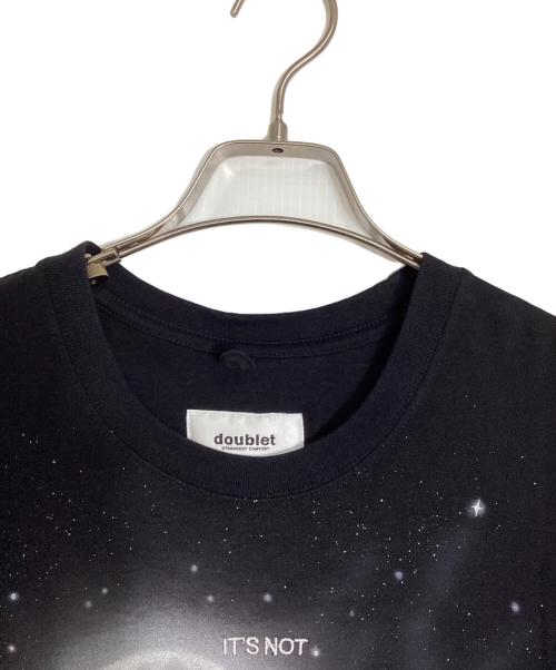 doublet（ダブレット）doublet (ダブレット) NOT ANNIVERSARY EMBROIDERY T-SHIRT ブラック サイズ:Mの古着・服飾アイテム