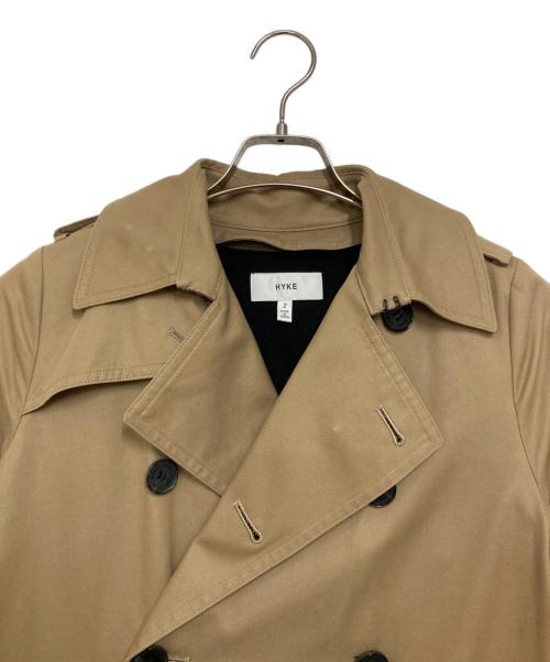 HYKE（ハイク）HYKE (ハイク) TRENCH COAT BIG FIT/トレンチコートビッグフィット ベージュ サイズ:２の古着・服飾アイテム