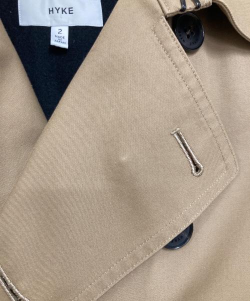 HYKE（ハイク）HYKE (ハイク) TRENCH COAT BIG FIT/トレンチコートビッグフィット ベージュ サイズ:２の古着・服飾アイテム