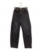 AGOLDEエーゴールドイー）の古着「LUNA PIECED ブラックデニム」｜ブラック