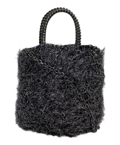 ANTEPRIMA（アンテプリマ）ANTEPRIMA (アンテプリマ) エコファーワイヤーバッグ ディープブラックの古着・服飾アイテム