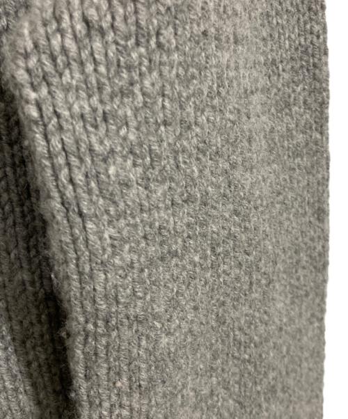 VALENTINO（ヴァレンティノ）VALENTINO (ヴァレンティノ) カシミヤブレンドクルーネックラインニット グレー サイズ:Ｌの古着・服飾アイテム