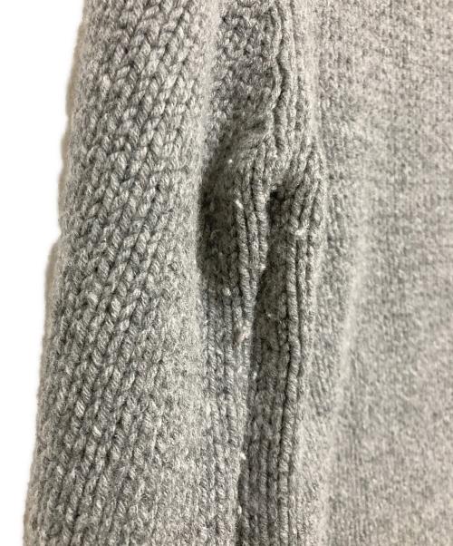 VALENTINO（ヴァレンティノ）VALENTINO (ヴァレンティノ) カシミヤブレンドクルーネックラインニット グレー サイズ:Ｌの古着・服飾アイテム