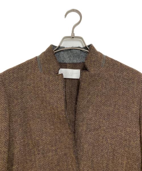 Fabiana Filippi（ファビアナフィリッピ）Fabiana Filippi (ファビアナフィリッピ) シルク混モヘヤジャケット ブラウン サイズ:XSの古着・服飾アイテム
