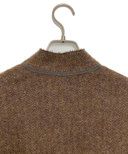 Fabiana Filippi（ファビアナフィリッピ）Fabiana Filippi (ファビアナフィリッピ) シルク混モヘヤジャケット ブラウン サイズ:XSの古着・服飾アイテム