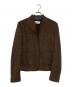 Fabiana Filippi（ファビアナフィリッピ）の古着「シルク混モヘヤジャケット」｜ブラウン