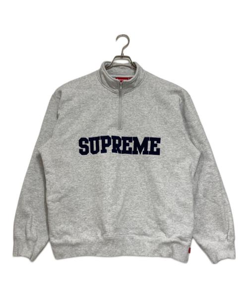 SUPREME（シュプリーム）SUPREME (シュプリーム) Collegiate Half Zip Pullover グレー サイズ:Lの古着・服飾アイテム