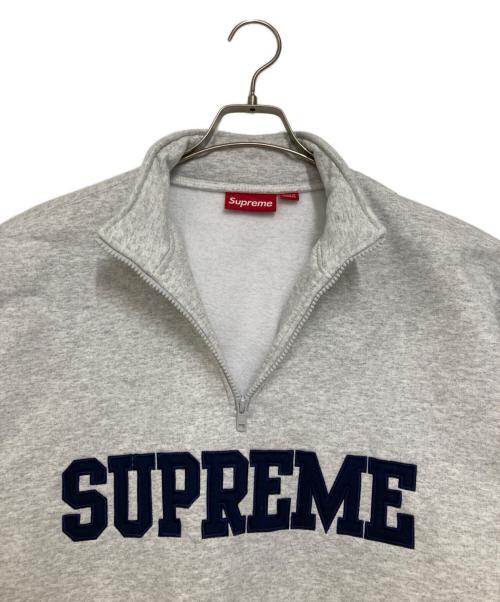 SUPREME（シュプリーム）SUPREME (シュプリーム) Collegiate Half Zip Pullover グレー サイズ:Lの古着・服飾アイテム