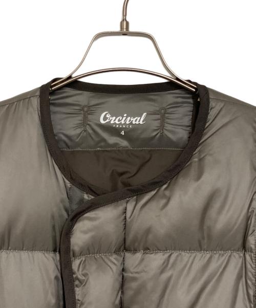ORCIVAL（オーシバル）ORCIVAL (オーシバル) ライトキルトダウンブルゾン グレー サイズ:4の古着・服飾アイテム