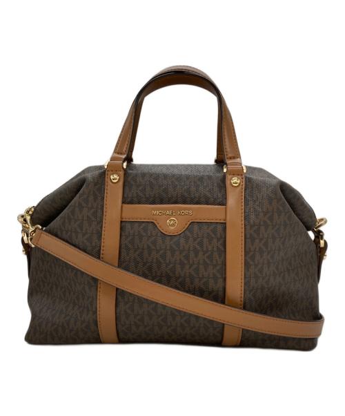 MICHAEL KORS（マイケル・コース）MICHAEL KORS (マイケル・コース) 2WAYショルダーバッグ ブラウンの古着・服飾アイテム