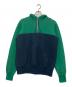 sacai（サカイ）の古着「バイカラー切替ハーフジップパーカー」｜グリーン×ネイビー