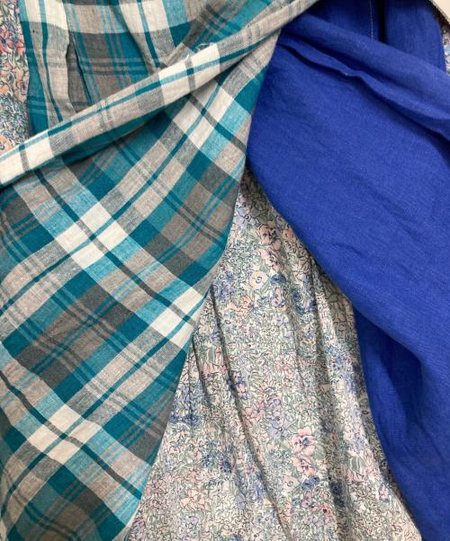 O'NEIL OF DUBLIN（オニールオブダブリン）O'NEIL OF DUBLIN (オニールオブダブリン) ラップスカート ブルー サイズ:8の古着・服飾アイテム