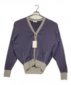 HERILLヘリル）の古着「Suvin cotton Sweat cardigan」｜パープル