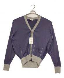 HERILL（ヘリル）の古着「Suvin cotton Sweat cardigan」｜パープル