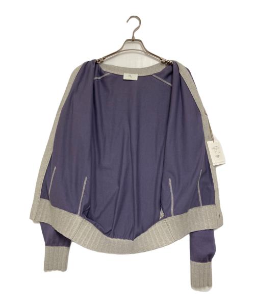 HERILL（ヘリル）HERILL (ヘリル) Suvin cotton Sweat cardigan パープル サイズ:３の古着・服飾アイテム