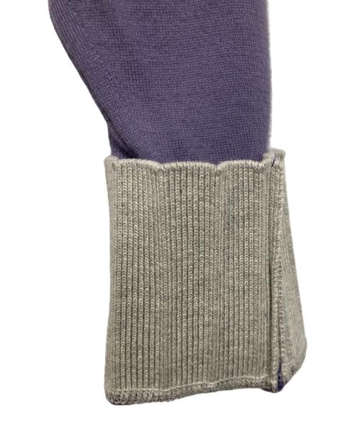 HERILL（ヘリル）HERILL (ヘリル) Suvin cotton Sweat cardigan パープル サイズ:３の古着・服飾アイテム