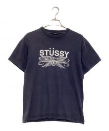 stussy（ステューシー）の古着「FREEDOM プリントTシャツ」｜ネイビー