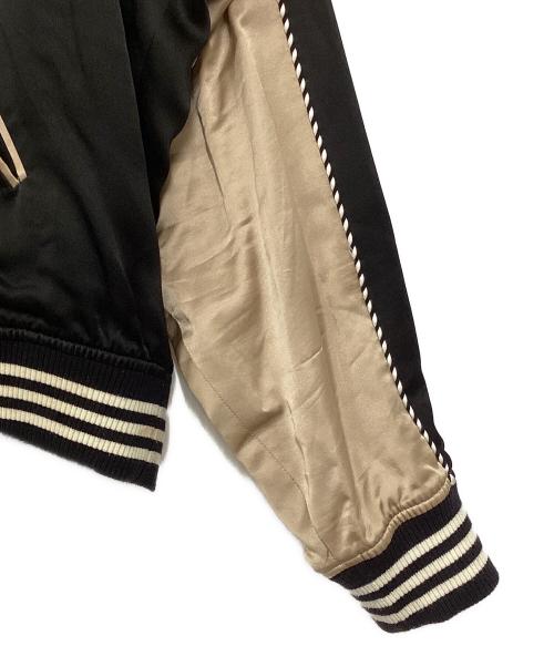 G.V.G.V（ジーヴィージーヴィー）G.V.G.V (ジーヴィージーヴィー) スカジャン ブラック×ベージュ サイズ:36の古着・服飾アイテム