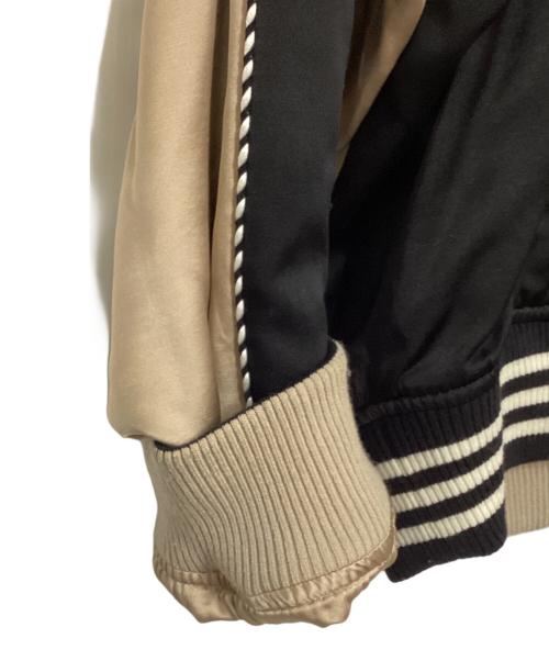 G.V.G.V（ジーヴィージーヴィー）G.V.G.V (ジーヴィージーヴィー) スカジャン ブラック×ベージュ サイズ:36の古着・服飾アイテム