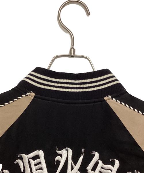 G.V.G.V（ジーヴィージーヴィー）G.V.G.V (ジーヴィージーヴィー) スカジャン ブラック×ベージュ サイズ:36の古着・服飾アイテム