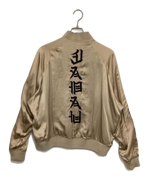 G.V.G.V（ジーヴィージーヴィー）G.V.G.V (ジーヴィージーヴィー) スカジャン ブラック×ベージュ サイズ:36の古着・服飾アイテム