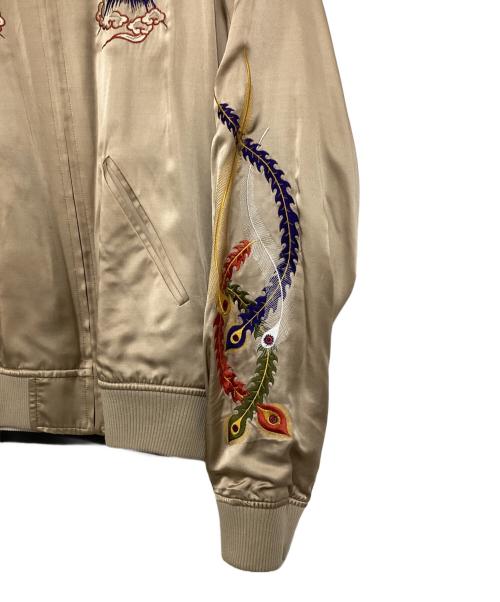 G.V.G.V（ジーヴィージーヴィー）G.V.G.V (ジーヴィージーヴィー) スカジャン ブラック×ベージュ サイズ:36の古着・服飾アイテム