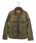 DIESEL（ディーゼル）の古着「ジップアップデニムジャケット」｜インディゴ×ブラウン