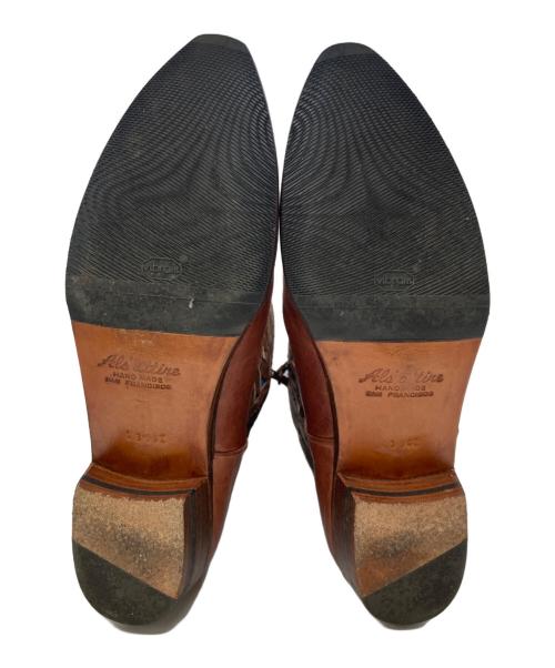 als attire（アルズアタイア）als attire (アルズアタイア) サイドジップ ウェスタンブーツ ブラウン サイズ:不明の古着・服飾アイテム