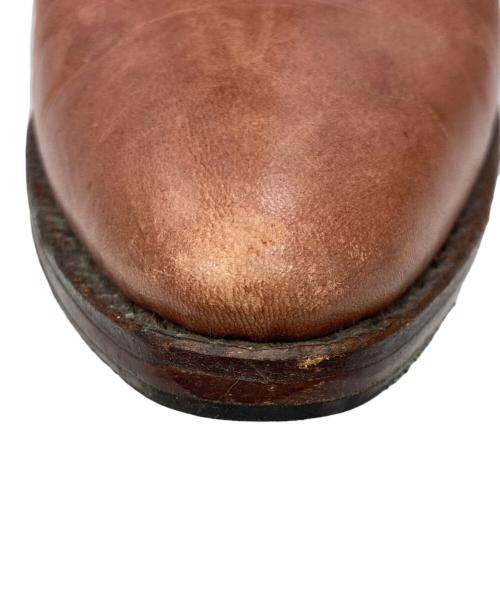 als attire（アルズアタイア）als attire (アルズアタイア) サイドジップ ウェスタンブーツ ブラウン サイズ:不明の古着・服飾アイテム