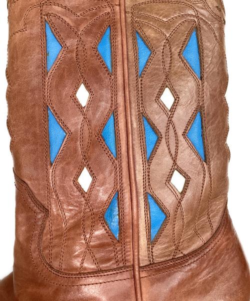 als attire（アルズアタイア）als attire (アルズアタイア) サイドジップ ウェスタンブーツ ブラウン サイズ:不明の古着・服飾アイテム