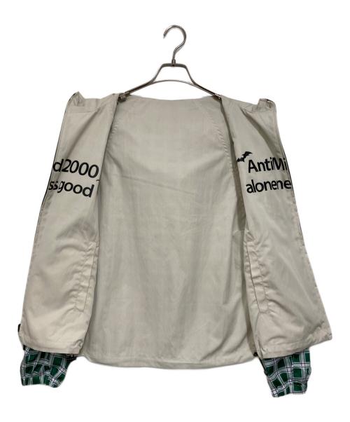 ANTIMID（アンチミッド）ANTIMID (アンチミッド) REVERSIBLE SHELL JACKET グリーン×ベージュ サイズ:Ｍの古着・服飾アイテム