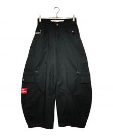 EMESTUDIOUS（エメストゥディオス）の古着「ワイドレッグバギーカーブカーゴパンツ」｜ブラック