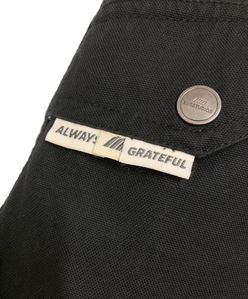 EMESTUDIOUS（エメストゥディオス）EMESTUDIOUS (エメストゥディオス) ワイドレッグバギーカーブカーゴパンツ ブラック サイズ:34の古着・服飾アイテム