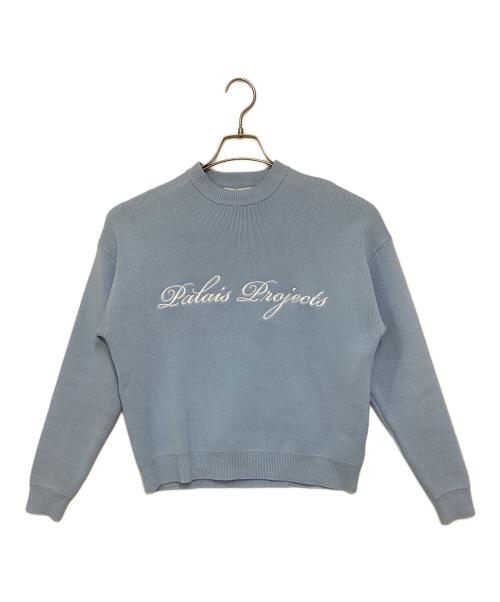 Palais Projects（パレ・プロジェクト）Palais Projects (パレ・プロジェクト) Single O-Neck Knit/シングルオーネックニット ブルー サイズ:XS 未使用品の古着・服飾アイテム
