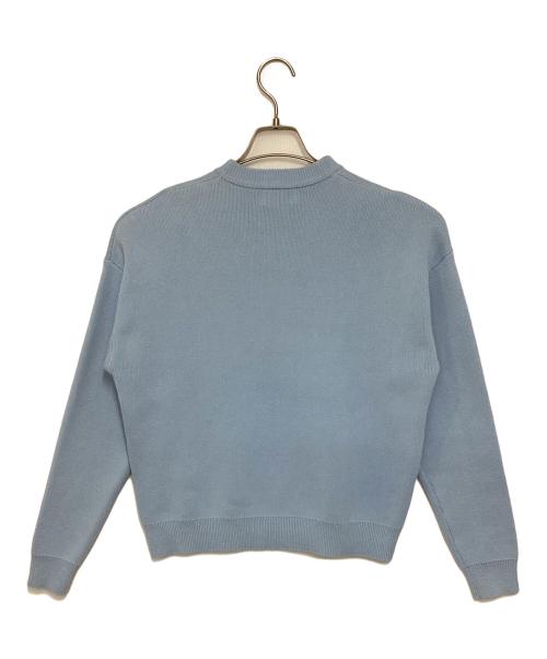 Palais Projects（パレ・プロジェクト）Palais Projects (パレ・プロジェクト) Single O-Neck Knit/シングルオーネックニット ブルー サイズ:XS 未使用品の古着・服飾アイテム