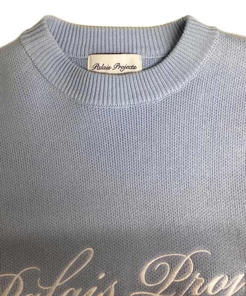 Palais Projects（パレ・プロジェクト）Palais Projects (パレ・プロジェクト) Single O-Neck Knit/シングルオーネックニット ブルー サイズ:XS 未使用品の古着・服飾アイテム