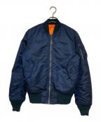 ALPHAアルファ）の古着「MA-1ジャケット」｜ネイビー