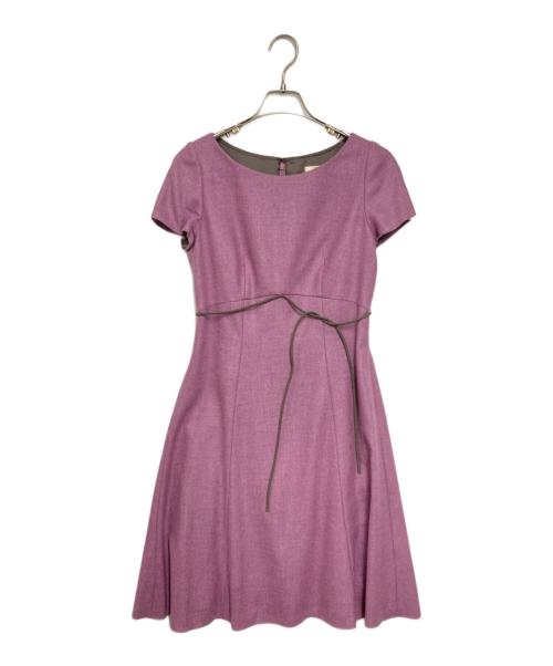 Sybilla（シビラ）Sybilla (シビラ) LORO PIANA (ロロピアーナ) ウールカシミヤセットアップワンピース ピンク サイズ:Mの古着・服飾アイテム