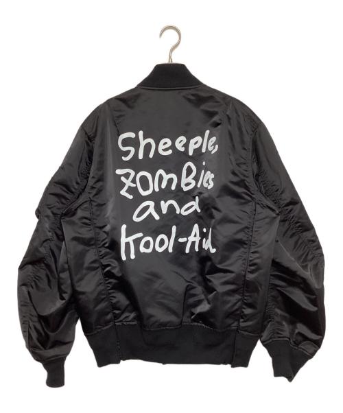 sacai（サカイ）sacai (サカイ) MADSAKI (マドサキ) Nylon Twill Blouson ブラック サイズ:3の古着・服飾アイテム